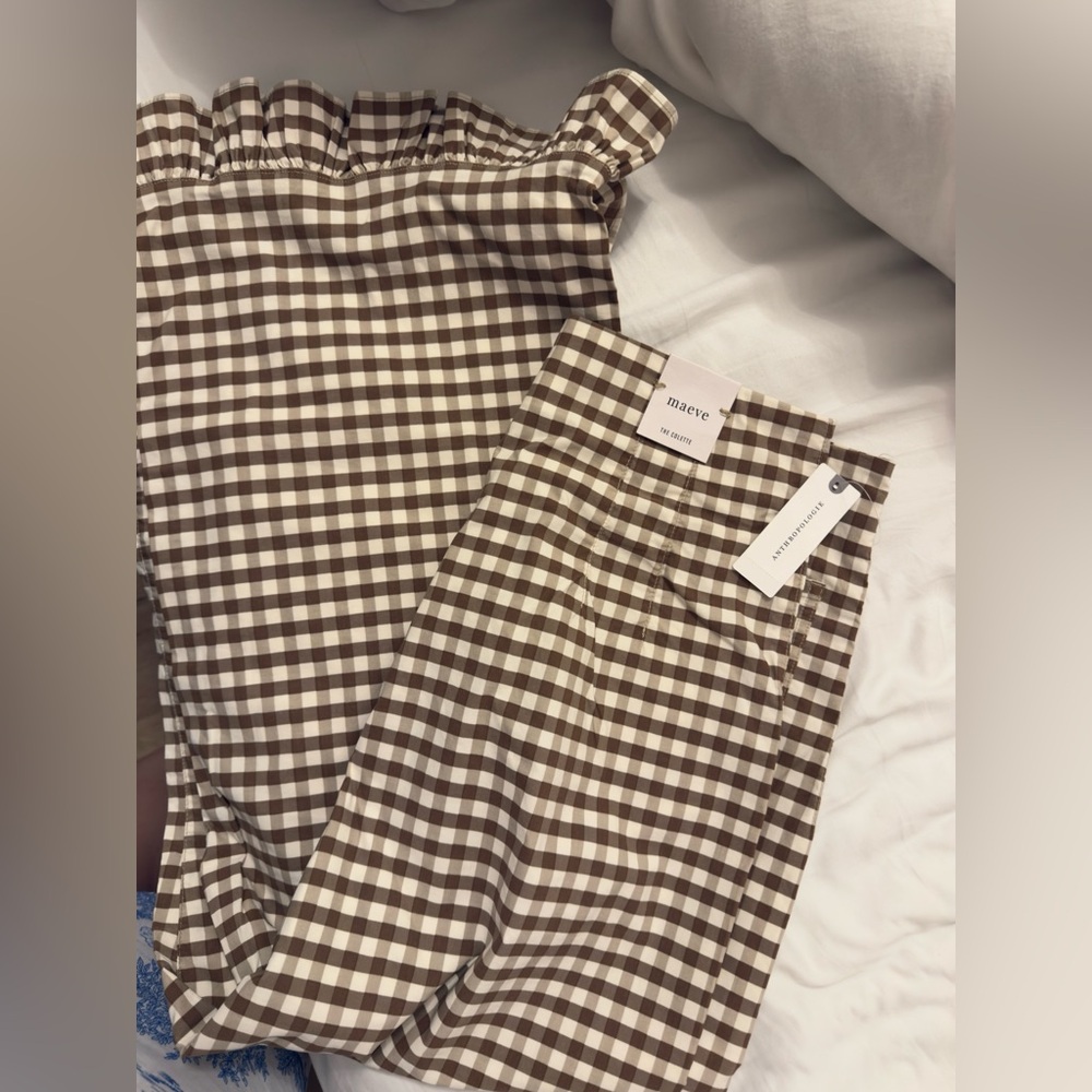 NWT Gingham ruffle colettes - Picture 3 of 4